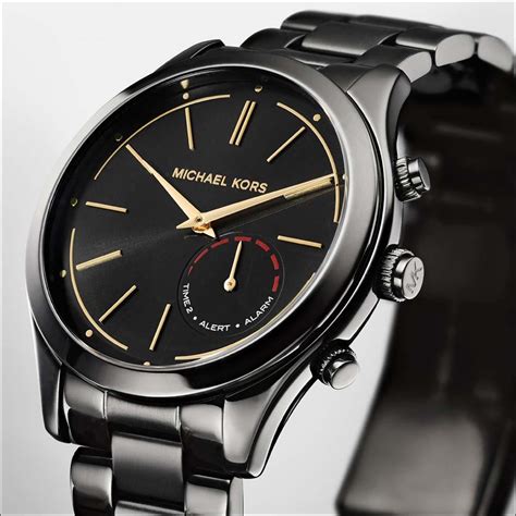 michael kors access slim runway black-tone hybrid smartwatch canada|Michael Kors Access Runway review .